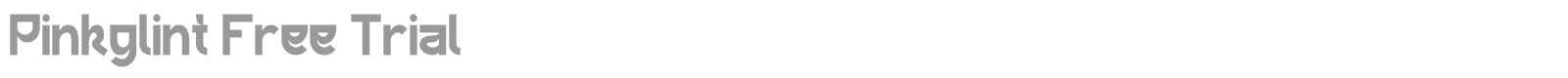Pinkglint font preview
